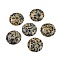 Natural Dalmatian Jasper Cabochons, Half Round/Dome, 25x7~8mm