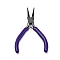 45# Steel Jewelry Pliers, Round Nose Plier, Indigo, 12.3x5x0.95cm