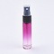 10ml Glass Gradient Color Refillable Spray Bottles, with PP Plastic Caps, DeepPink, 9.6x2cm, Capacity: 10ml(0.34 fl. oz)