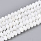 Natural Freshwater Shell Beads Strands, Rondelle, Creamy White, 4.5~5.5x3~4mm, Hole: 0.6mm, about 114~115pcs/strand, 15.35~15.55 inch(39~39.5cm)