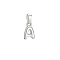 Brass Charms, Long-Lasting Plated, Rack Plating, Cadmium Free & Lead Free, Letter A, 10x6x2mm, Hole: 5x2.5mm