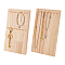 2 Styles Wood Necklace Display Stands, Multiple Necklace Organizer Holder, Rectangle, BurlyWood, Finished Product
: 11.5x15x23.7cm, 1pc/style