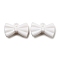 Opaque Acrylic Pendants, Bowknot Charms, White, 15x25x8mm, Hole: 2.8mm, about 373pcs/500g