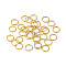 304 Stainless Steel Open Jump Rings, Real 18K Gold Plated, 6x0.7mm, Inner Diameter: 4.5mm