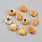 Resin Pendants, Bread Theme, Mixed Shapes, 22~27.5x13.5~19.5x8~13mm, Hole: 2mm