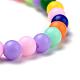 Undurchsichtigen Acryl Perlen Stretch Kinder Armbänder BJEW-JB02068-2