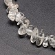 Natural Quartz Crystal Chips Beads Strands G-P030-01-2