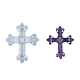 Molde de silicona para decoración de exhibición en forma de cruz religiosa DIY-K071-01A-1