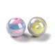 Perles en acrylique plaquées de couleur AB SACR-I005-13A-2