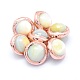 Perles de coquillage blanc PEAR-P057-02RG-1