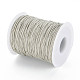 木綿糸ワックスコード  ジュエリー作りのためのマクラメ職人ストリング  ライトゴールデンロッドイエロー  1mm  約100ヤード/ロール YC-TD001-102-3