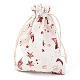Christmas Theme Cotton Fabric Cloth Bag ABAG-H104-B04-1