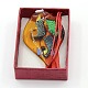 Free Gift Box Handmade Dichroic Glass Pendant Necklaces NJEW-JN00778-5