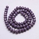 Faceted Rondelle Imitation Jade Glass Bead Strands X-GLAA-F001-3x2mm-16-2