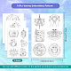 4 Sheets 11.6x8.2 Inch Stick and Stitch Embroidery Patterns DIY-WH0455-012-2