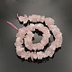 Естественно розового кварца самородки шарик нити G-A139-B10-2