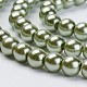 Hebras de perlas de vidrio ecológicas HY-A008-10mm-RB055-3