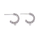 Brass Stud Earring Findings EJEW-K083-28P-1