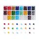 24 colores cuentas de vidrio electrochapado EGLA-JP0002-04B-6mm-1