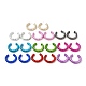 Boucles d'oreilles en acrylique à anneau torsadé EJEW-P251-13-1