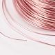 Round Copper Wire for Jewelry Making KK-O102-08RG-3
