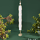 Chgcraft Stealth Stone Bacchetta di cristallo di selenite Filo avvolto con grandi pendenti Bacchetta di cristallo curativa per regali e decorazioni per la casa PALLOY-PH01475-4