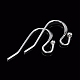925 Sterling Silver Earring Hooks STER-I014-10S-4