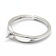 Verstellbare 925 Sterling Silber Ring Komponenten STER-I016-016P-2