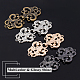 OLYCRAFT 8 Pairs Swirl Flower Sew on Cape Cloak Clasp Fasteners 68 x 30mm Hook and Eye Cardigan Clip for Rope ALRI-OC0001-04-3