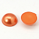 Half Round Domed Imitated Pearl Acrylic Cabochons OACR-H001-10D-2