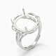 925 Sterling Silver Claw Prong Ring Settings STER-E061-50P-5