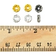 150Pcs 6 Styles Iron Rhinestone Spacer Beads FIND-FS0001-35-6