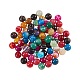 160 piezas 8 colores ágata rayada natural / hebras de cuentas de ágata con bandas G-CJ0001-47-6