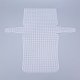 プラスチックメッシュキャンバスシート  刺繍用  アクリル毛糸クラフト  ニットとかぎ針編みのプロジェクト  ホワイト  41.8x45.8x0.15cm  穴：2x2mm DIY-M007-03-1