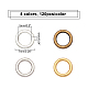 Chgcraft 480pcs 4 Farben Legierung runde Ringe FIND-CA0001-98-2