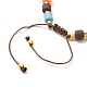 Adjustable Nylon Thread Braided Bead Bracelets BJEW-JB05360-01-3