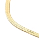 Ionenplattierung (IP) 304 Edelstahl-Halskette mit Fischgrätenmuster für Männer und Frauen NJEW-E076-03A-G-2