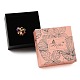 Aufbewahrungsboxen für Schmuck aus Karton und Papier mit Blumendruck&nbsp;CON-P022-01B-3
