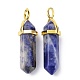 Natural Sodalite Pointed Pendants G-G025-01G-08-2