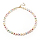 Perlenkette aus ABS-Kunststoff mit Acrylperlen für Frauen NJEW-JN03881-1