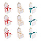 Fashewelry 30 компл. 3 цвета в форме стула романтическая свадебная коробка конфет CON-FW0001-01-1