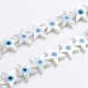 Perlas de concha de nácar de concha blanca natural SSHEL-L017-008-1