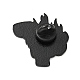スカル ウィズ ファイア ハロウィン エナメル ピン  これは、バックパックの服の高級合金バッジです。  電気泳動黒  ホワイト  30x29x1.5mm JEWB-G014-E06-2