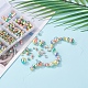 497pcs 5 cuentas de perlas de imitación de plástico abs arco iris de estilo OACR-YW0001-07B-8