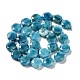 Naturweiß gefärbt Jade Perlen Stränge G-NH0004-031-3