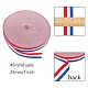 Flat Striped Grosgrain Polyester Ribbons EC-WH0003-13-A04-2