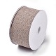 Polyester Imitation Burlap Ribbon OCOR-WH0032-21-2