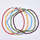 Dyed Freshwater Shell Beaded Necklaces SHEL-N003-01-2