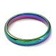 Placcatura ionica (ip) 304 anello a fascia piatta in acciaio inossidabile STAS-I160-D-17mm-M-2