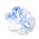蓄光樹脂カボション  ABカラー  暗闇で光る花  コーンフラワーブルー  23.5x8mm RESI-E033-02C-2